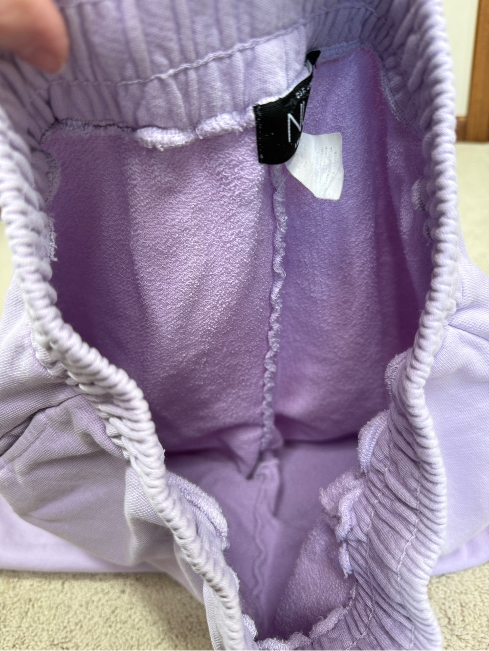 NUX Active Sunday Sweats 100% Organic Cotton Joggers Sweatpants in Amethyst - Picture 12 of 16